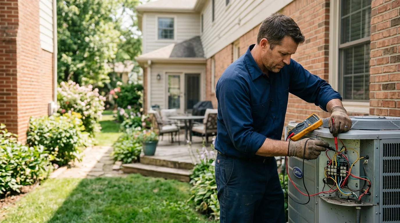 HVAC technician working near Akron, AL